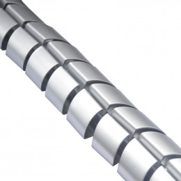 Кабель-канал вертикальный гибкий OvaleDesign, пластик, серебро, длина 0.745м DSCDO