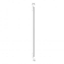 Панель вертикальная для двух сенсорных выключателей Livolo, 3 клавиши (1+2), цвет белый, стекло