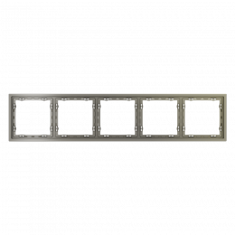 Рамка пластиковая VOLTUM S70 на 5 постов, (шелк) VLS100504