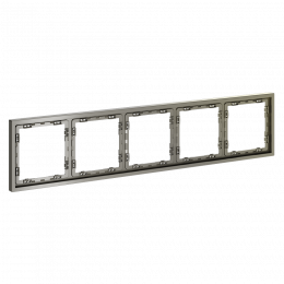Рамка пластиковая VOLTUM S70 на 5 постов, (шелк) VLS100504