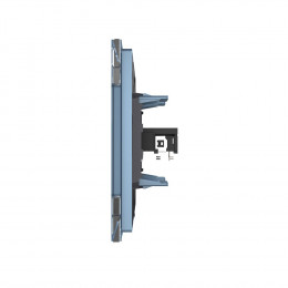 Розетка микрофон TRS 6.3 JACK одинарная Livolo, 1 пост, цвет синий