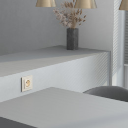 Рамка из стекла на 1 пост Senso шампань soft-touch