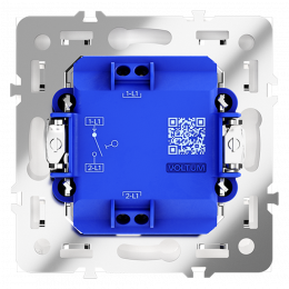 Выключатель встраиваемый VOLTUM S70 одноклавишный (белый глянцевый) VLS010101