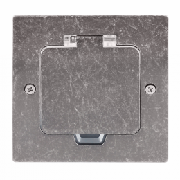 Лючок 2 мод. (1 мод. 45х45 мм.), оцинкованная сталь, IP44, (с уст. набором) DFB2MRNFA