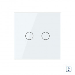Сенсорный выключатель для штор Livolo сухой контакт, 1 пост, цвет белый
