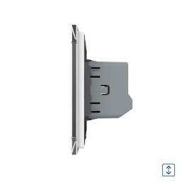 Сенсорный выключатель для штор Livolo сухой контакт, 1 пост, цвет белый