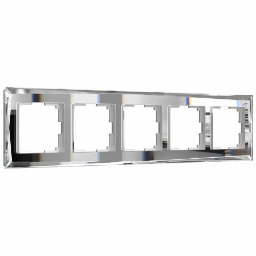 Купить Рамка из стекла на 5 постов Diamant зеркальный в rum24.ru