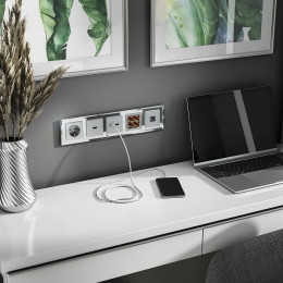 Рамка из стекла на 5 постов Diamant зеркальный