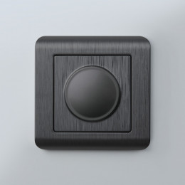 Рамка из поликарбоната на 1 пост Stream графит