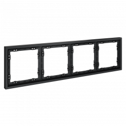 Рамка пластиковая VOLTUM S70 на 4 поста, (графит) VLS100407