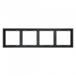 Рамка пластиковая VOLTUM S70 на 4 поста, (графит) VLS100407