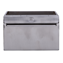 Лючок в пол 4 мод. (2 мод. 45х45 мм.) верт. установка, металл, в уровень с напольным покрытием DFB4SMLVL