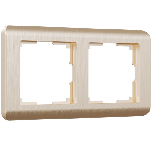 Купить Рамка из поликарбоната на 2 поста Stream шампань в rum24.ru