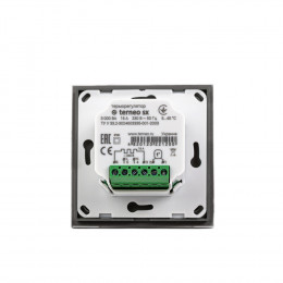 Терморегулятор Terneo S, стеклянная панель, сенсорное управление, внешний датчик температуры, серый TS-C701TM-15GL