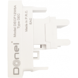 Розетка DEC RJ45 UTP кат.6a, 1мод., бел. (22.5х45мм) DECF12W6A