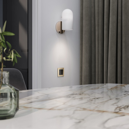 Купить Перекрестный выключатель двухклавишный (черный акрил) Werkel W1123048 в rum24.ru фото: 3