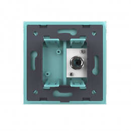 Розетка спутниковая одинарная SAT Livolo, 1 пост, цвет зеленый