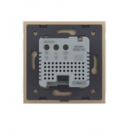 Терморегулятор пола Livolo 16А, сенсорное управление, датчик воздуха, датчик пола 5 м, Золотой VL-C7FQ1-2APS72