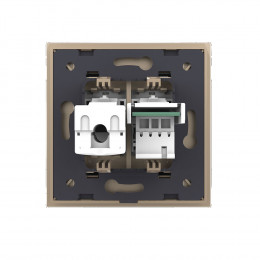 Розетка Телефон-Компьютер LIVOLO золотая VL-C791TC-13