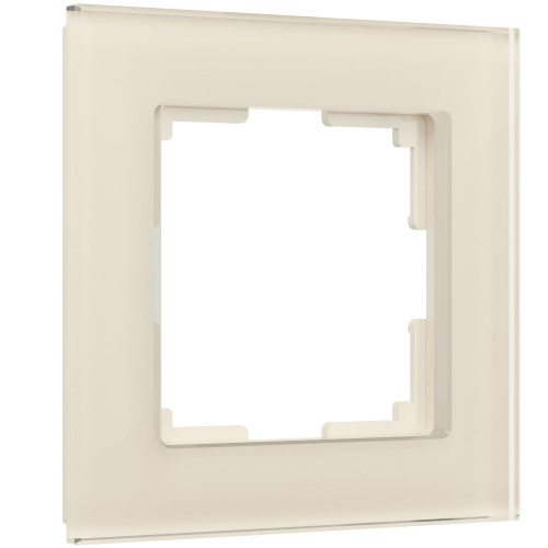 Купить Рамка из стекла на 1 пост Favorit молочный в rum24.ru