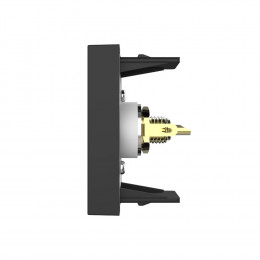 Розетка мультимедийная VIDEO RCA LIVOLO черная BB-C7-1VD-12 (механизм)