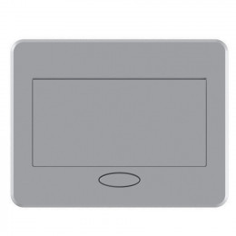 Настольный встраиваемый выдвижной розеточный блок 4 мод. (2 мод. 45х45) DDSB4RAL