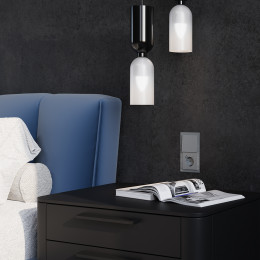 Выключатель встраиваемый VOLTUM S70 трехклавишный (сталь) VLS030105