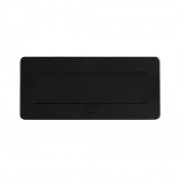 Розетка горизонтальная выдвижная 2 Euro 16A, 2 USB A с блоком 5В/2.1А, 2 RJ45 RocketSocket, проводка, цвет черный