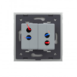 Розетка двойная USB LIVOLO с блоком питания 5В 2.1А серая VL-C792USB-15