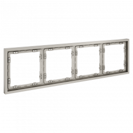 Рамка пластиковая VOLTUM S70 на 4 поста, (кашемир) VLS100403