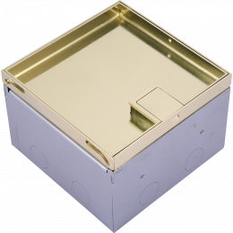 Лючок в пол 6 мод. (2 мод. 45х45 мм. + 2 мод. 22.5х45 мм.), латунь DFB6SBRLVL