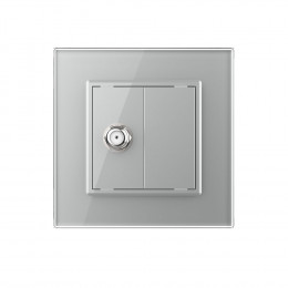 Спутниковая SAT-розетка LIVOLO серая VL-C791ST-15