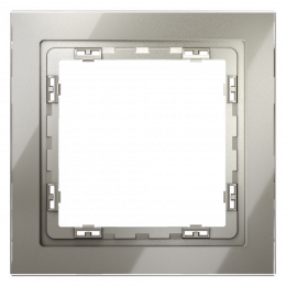 Рамка стеклянная VOLTUM S70 на 1 пост, (шелк, стекло) VLS110104