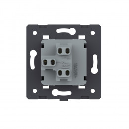 Одноклавишный механический выключатель Livolo, цвет жемчужный (механизм), VL-C7-K1-14