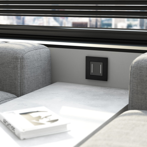 Купить Рамка из металла на 1 пост АluMax черный алюминий в rum24.ru фото: 3