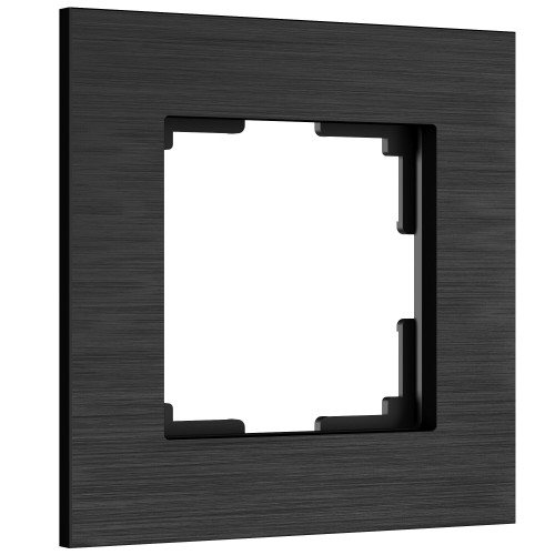 Купить Рамка из металла на 1 пост АluMax черный алюминий в rum24.ru