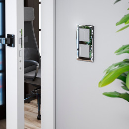 Рамка из стекла на 2 поста Diamant зеркальный