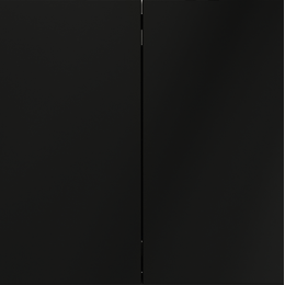 Выключатель с самовозвратом встраиваемый VOLTUM S70 двухклавишный (черный матовый) VLS020608