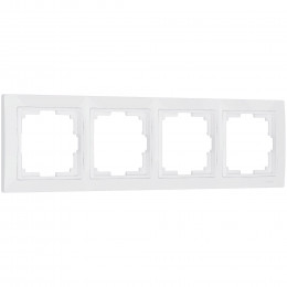 Рамка из поликарбоната на 4 поста Snabb Basic белый