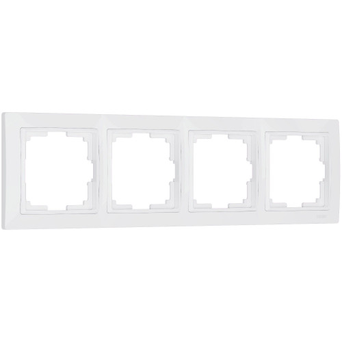 Купить Рамка из поликарбоната на 4 поста Snabb Basic белый в rum24.ru