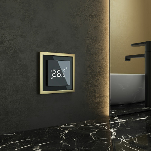 Купить Рамка из металла на 1 пост Baguette черный/латунь в rum24.ru фото: 3