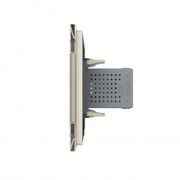 Розетка с одним USB type-A, блоком питания 5В 2.1А Livolo, 1 пост, цвет жемчужный