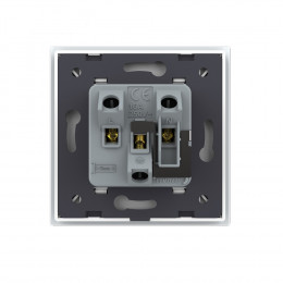 Розетка электрическая универсальная 16A Livolo, 1 пост, цвет белый