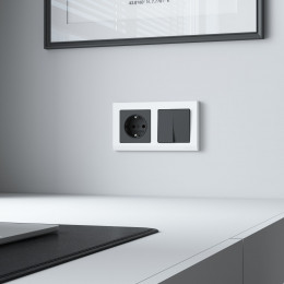 Рамка из поликарбоната на 2 поста Stark белый