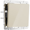 Купить Выключатель одноклавишный проходной (айвори акрил) Werkel W1112043 в rum24.ru
