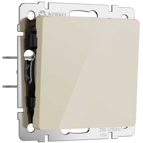 Купить Выключатель одноклавишный проходной (айвори акрил) Werkel W1112043 в rum24.ru