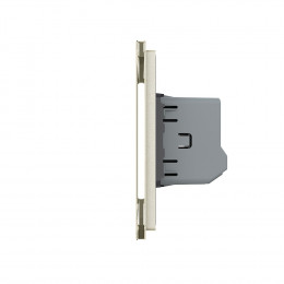 Сенсорный выключатель Livolo 4 клавиши (2-2), 2 поста, цвет жемчужный