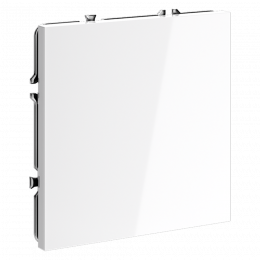 Заглушка VOLTUM S70 с суппортом, (белый глянцевый) VLS080101