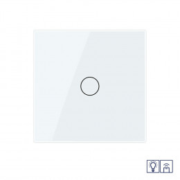 Одноклавишный сенсорный диммер Livolo с функцией радиоуправления, 1 пост, цвет белый