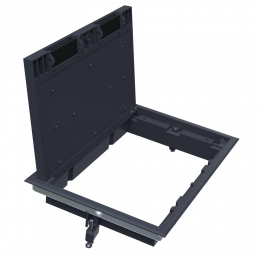 Лючок ревизионный в пол 16 мод., крышка ABS + гальванизированная стальная вставка DFB16R